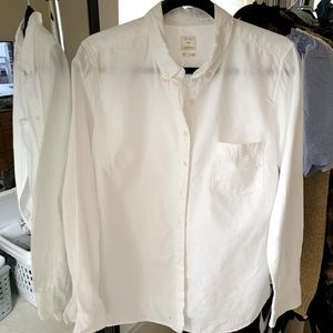 Crisp White Button Down Shirt - GAP
